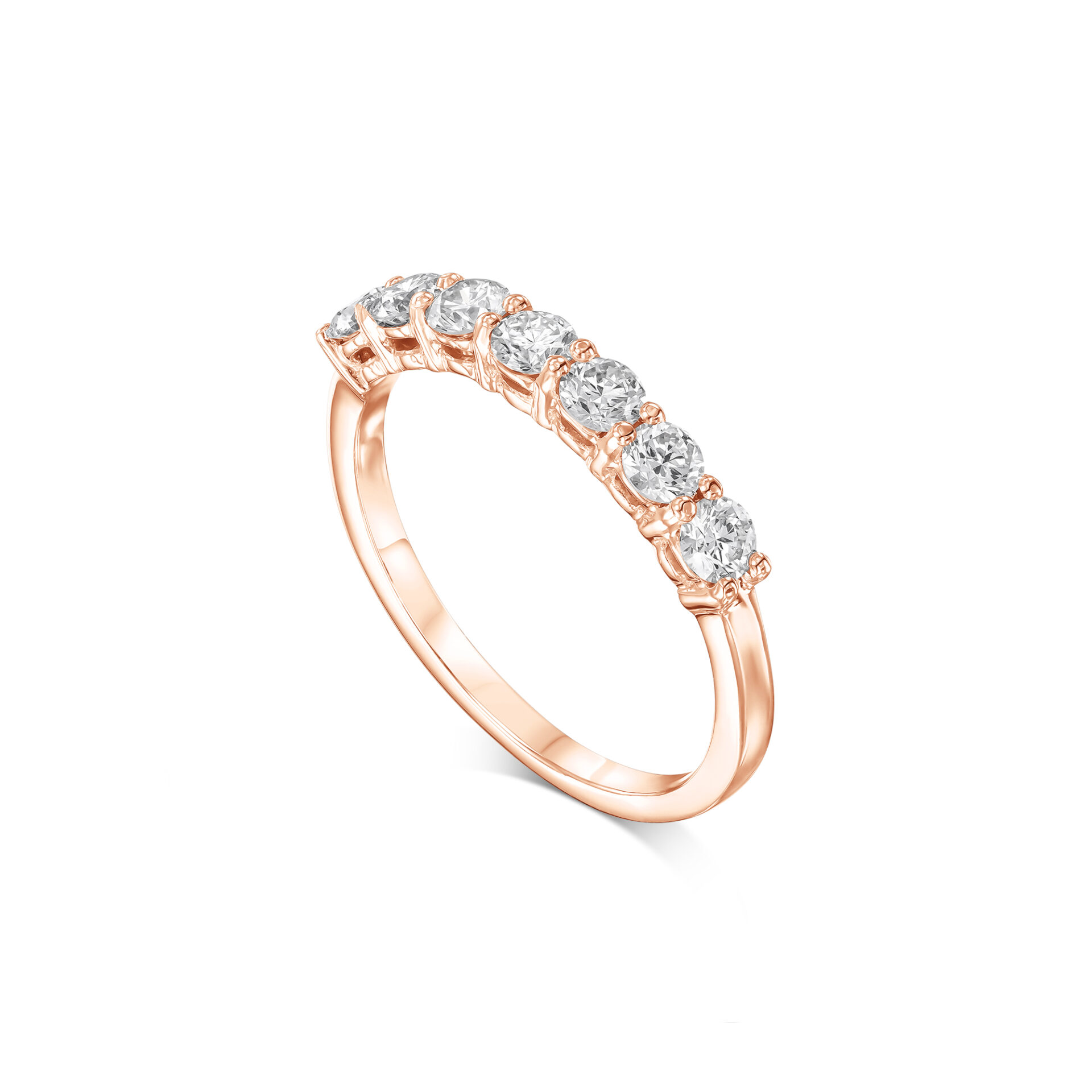 טבעת שורה יהלומים 0.56ct – תמונה 5