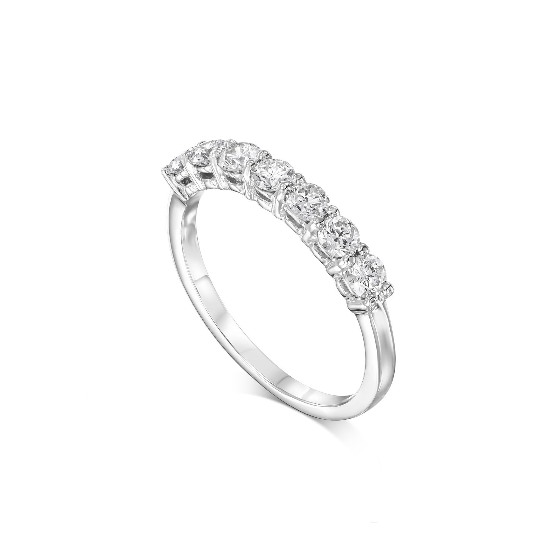 טבעת שורה יהלומים 0.56ct – תמונה 4