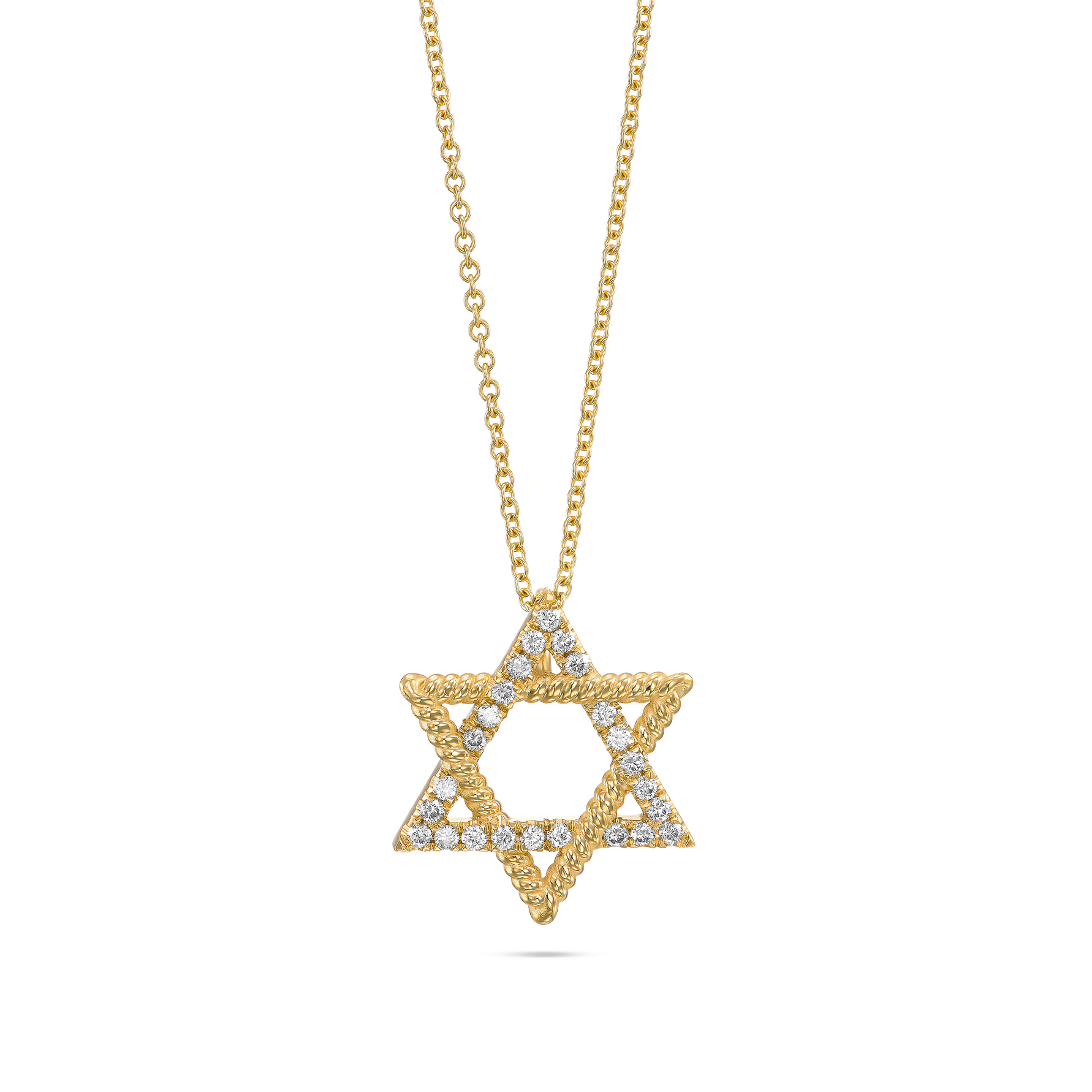 שרשרת מגן דוד חבל - תליון גדול – תמונה 3
